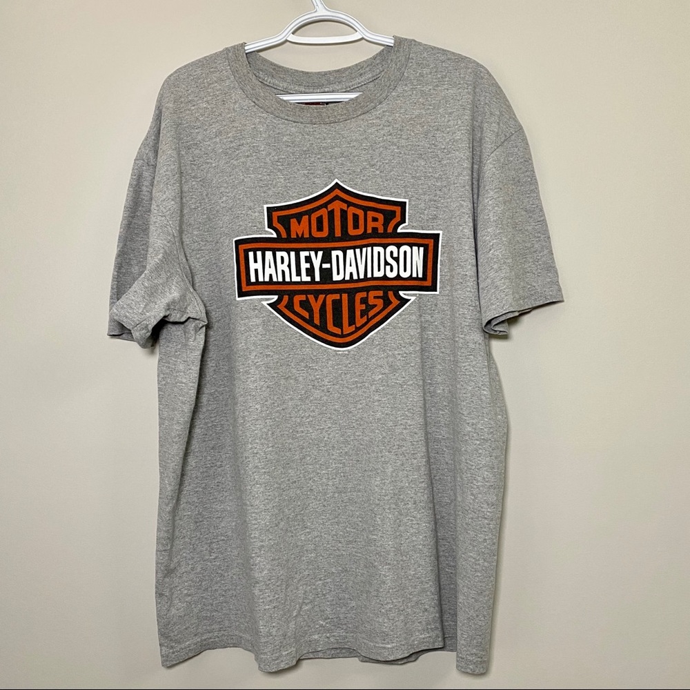 T-Shirt Uomo Harley-Davidson Personalizzata Logo Fan - Cotone Nero, Manica Corta - Made In Italy
